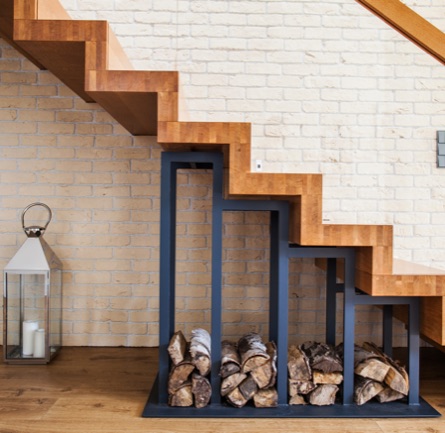 Ilustration : escalier design en bois
